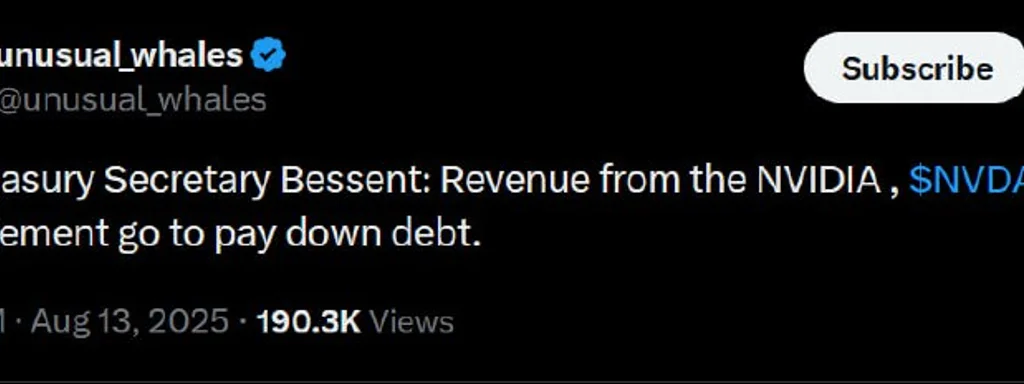 NVIDIA's Payment to U.S. Treasury: A Mere Drop in the Bucket for National Debt