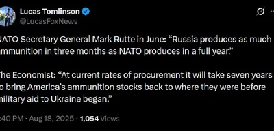 NATO Faces Ammunition Crisis as Russia Outpaces Production, U.S. Stockpiles Fall Behind