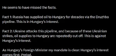 Hungary Threatens to Halt Electric Exports to Ukraine After Pipeline Damage