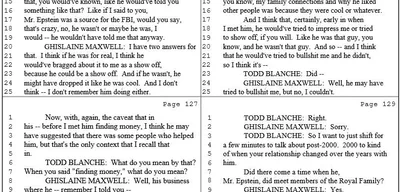 Exclusive: Ghislaine Maxwell Denies Epstein's Ties to Intelligence Agencies