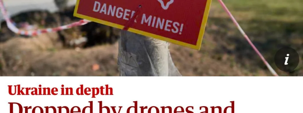 Ukraine's Mine Contamination Surpasses England's Size, Threatens Millions