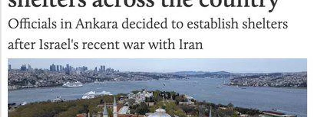 Turkey Prepares for Long-Term Rivalry with Israel, Builds Bomb Shelters