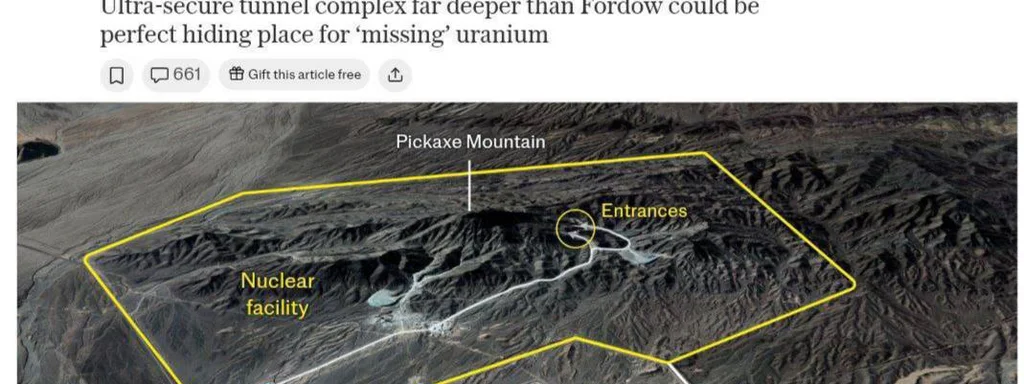 Iran Builds Ultra-Deep Nuclear Sites Resistant to Airstrikes