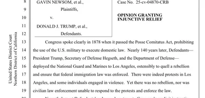 Judge Rules Trump and Hegseth Violated Law with Troop Deployment in LA