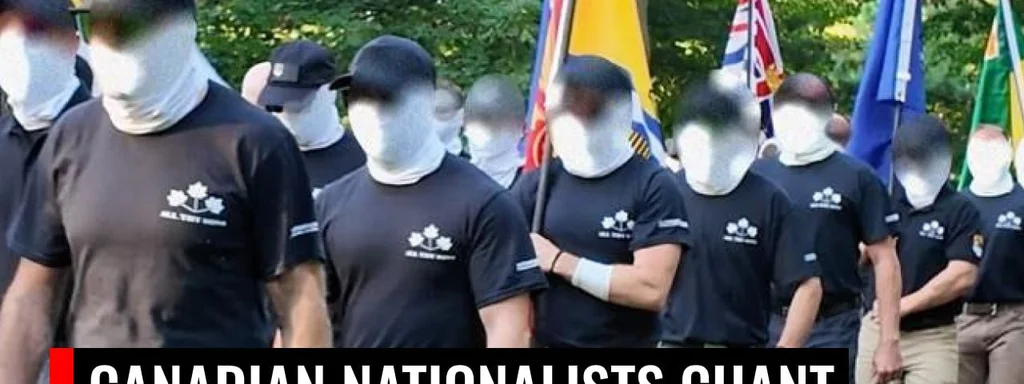 Featured image for: Nationalists Rally at War Hero Memorial, Chant 'Canada First' Nationalists Rally at War Hero Memorial, Chant 'Canada First'