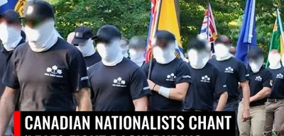 Nationalists Rally at War Hero Memorial, Chant 'Canada First'