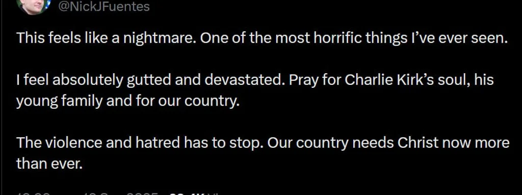 Featured image for: Nick Fuentes Calls for Unity After Charlie Kirk's Tragic Death Nick Fuentes Calls for Unity After Charlie Kirk's Tragic Death
