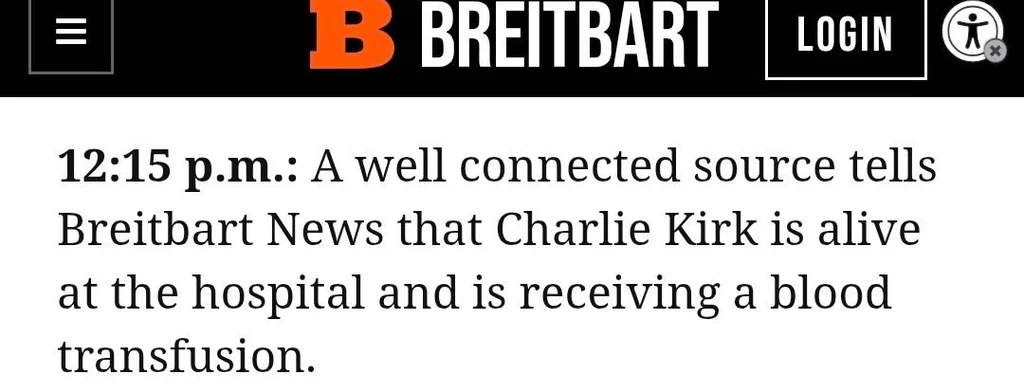 Featured image for: Charlie Kirk Receives Blood Transfusions, Remains in Stable Condition Charlie Kirk Receives Blood Transfusions, Remains in Stable Condition