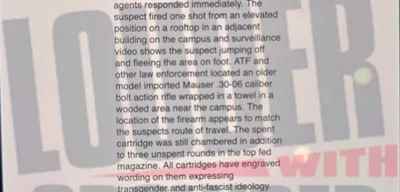 Charlie Kirk Killed in Shooting at Utah Valley University Event