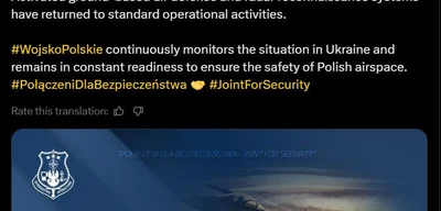 Polish Forces Conclude Drone Operations, Maintain Airspace Vigilance