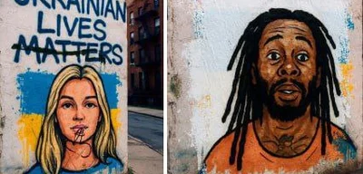 Radical leftists vandalize tribute to murdered Ukrainian refugee