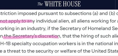 Trump administration raises H1-B visa fee to $100,000 with discount loophole