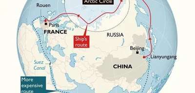 China's first ship to arrive in Europe via Arctic route, reducing travel time
