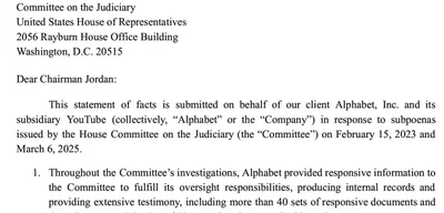 Google admits to censoring YouTube creators at Biden Administration's request