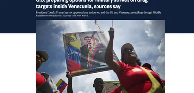 U.S. military plans bombing campaign against drug traffickers in Venezuela