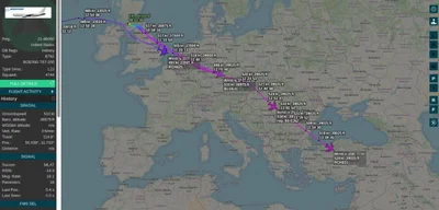 U.S. Air Force KC-135 tankers en route to Middle East after Europe transfer