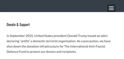 International Antifa Defence Fund shuts down donation infrastructure