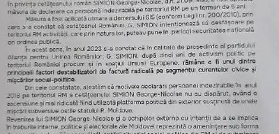 Moldova's SIS labels Romanian politician George Simion as 'extremist'