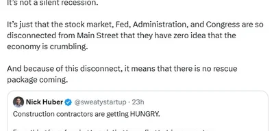 Economy crumbling as stock market, Fed, and Congress disconnect from Main Street