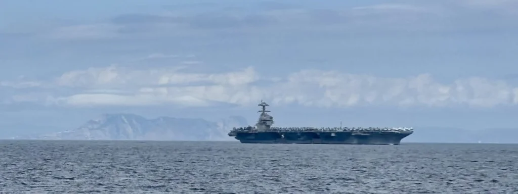 USS Gerald R. Ford carrier strike group operates in western Mediterranean