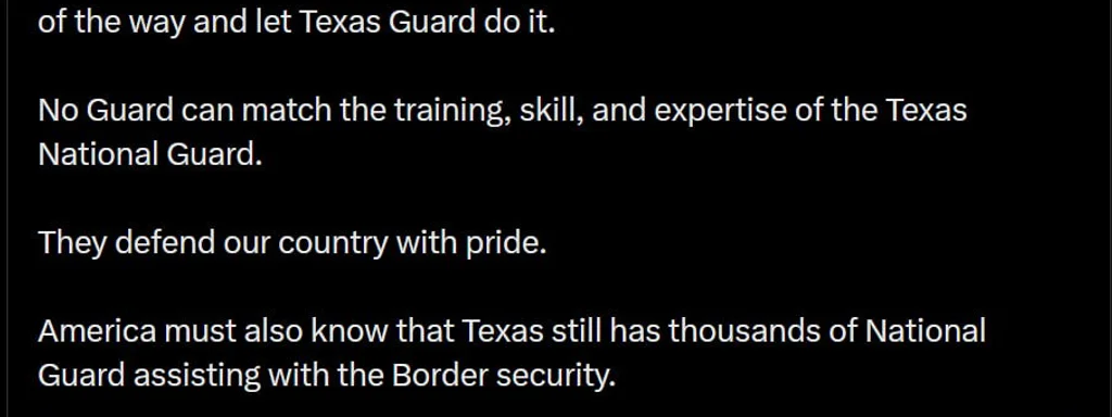 Texas and California governors clash over National Guard authority