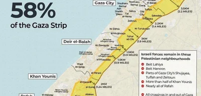 Israel to control 58% of Gaza Strip under ceasefire deal