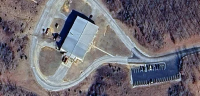Satellite imagery shows 15,000 square foot building before destruction