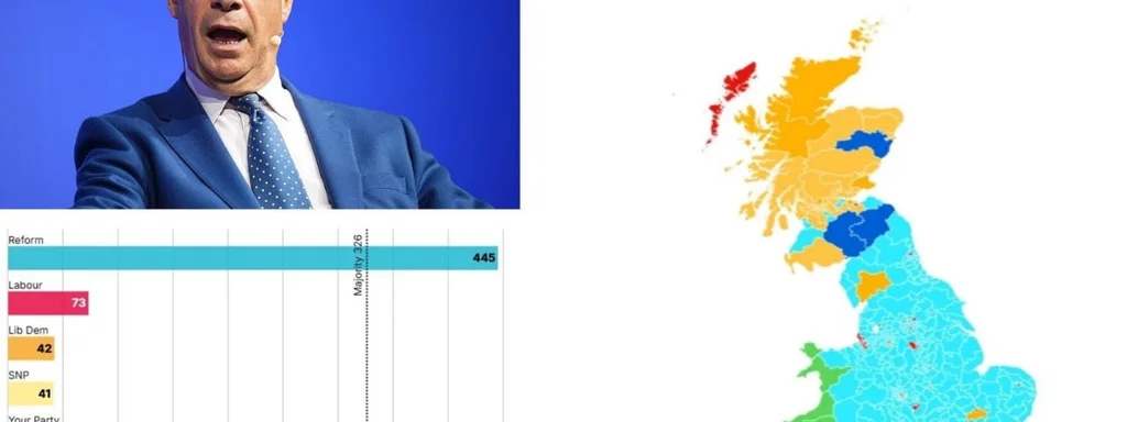 Nigel Farage poised for largest Commons majority as Tories drop to seven MPs