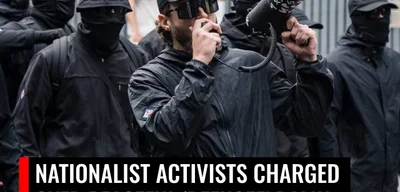 Four nationalist activists charged with 'offensive behaviour' in Melbourne