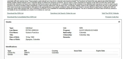 US sanctions Colombian President Gustavo Petro and family for narcotics ties