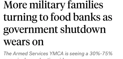 Armed Services YMCA reports 30%-75% increase in food bank demand