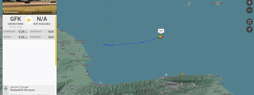 Featured image for: USAF B-1B Bombers spotted near Caracas, Venezuela USAF B-1B Bombers spotted near Caracas, Venezuela