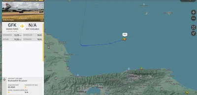 USAF B-1B Bombers spotted near Caracas, Venezuela