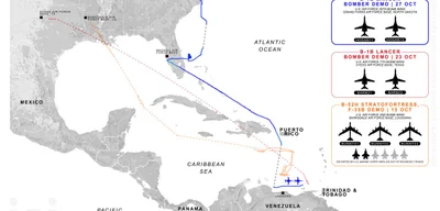 U.S. sends B-1B Lancer bombers near Venezuela for third mission in two weeks