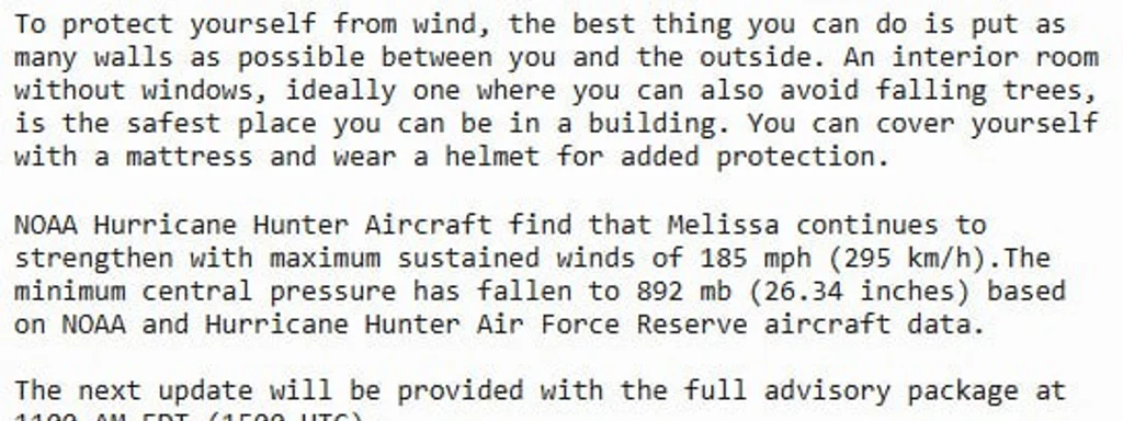 Hurricane Melissa to make landfall in Jamaica with 185 mph winds