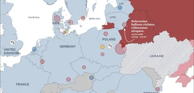 Balloons from Belarus impede operations at Vilnius Airport