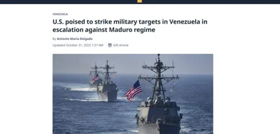 U.S. to strike military targets in Venezuela against Maduro regime