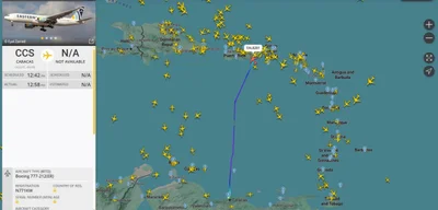 Boeing 777 likely belonging to Venezuelan government lands in Puerto Rico