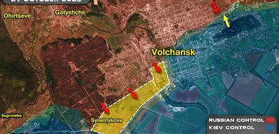Russian troops capture western districts of Volchansk and advance towards Beliy Kolodez