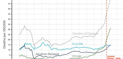 Deaths of Despair triple since Great Depression, drug overdoses up 5x