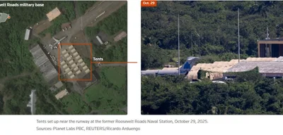 Tent cities emerge at ex-Roosevelt Roads Naval Station in Puerto Rico
