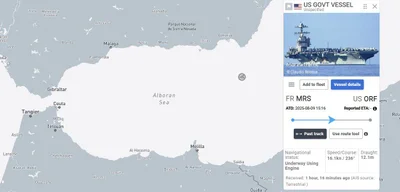 USS Gerald R. Ford spotted in Alboran Sea, heading to Caribbean Sea
