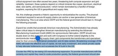 OpenAI advocates for including datacenter spend in American manufacturing