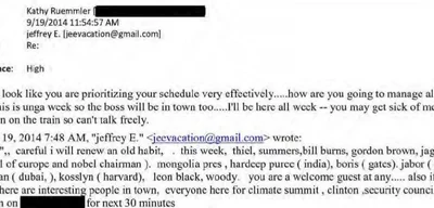 Jeffrey Epstein proposes 'girls' to Peter Thiel and other officials in email