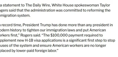 Trump Administration addresses H1-B and Chinese student comments