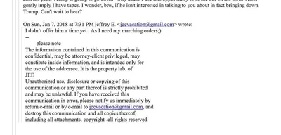 Michael Wolff admits to Jeffrey Epstein he has tapes of Donald Trump