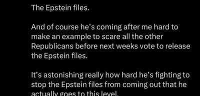 Marjorie Taylor Greene criticizes Trump for prioritizing Epstein files