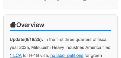 Japanese companies rarely use H-1B visas compared to Apple and Microsoft