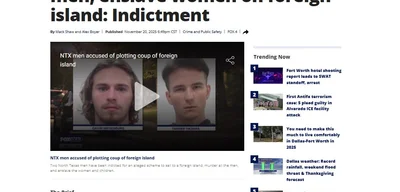 Two North Texas men indicted for conspiracy to murder and enslave on Gonâve Island