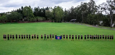 Men unite in movement despite weather conditions